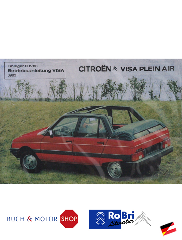 Citroën VISA Plein Air Einleger Betriebsanleitung